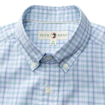 Cotton Twill Sport Shirt - Serenity Blue