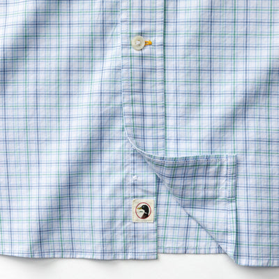 Cotton Twill Sport Shirt - Serenity Blue