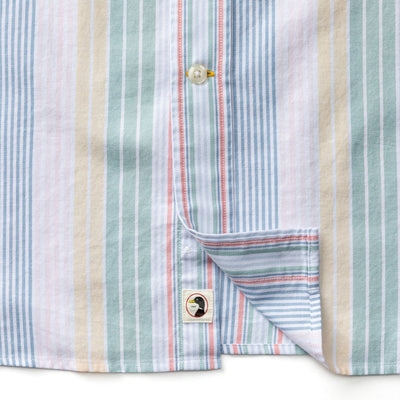 Cotton Oxford Sport Shirt - Prescott Stripe