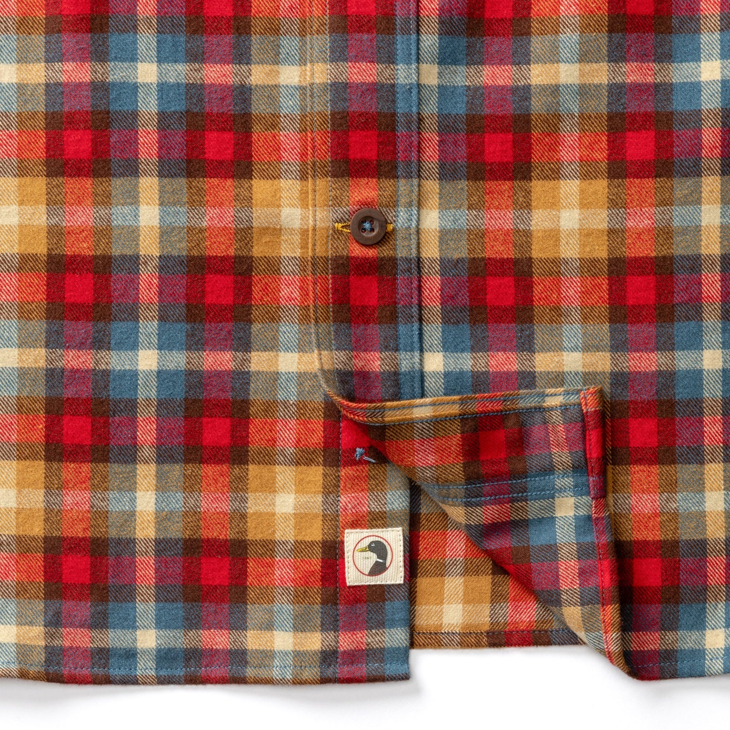 Flannel Sport Shirt - Pomegranate
