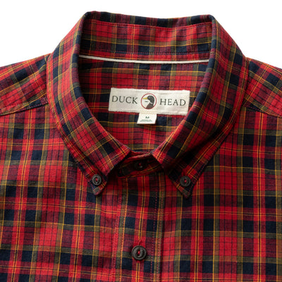 Cotton Slub Sport Shirt - Pomegranate