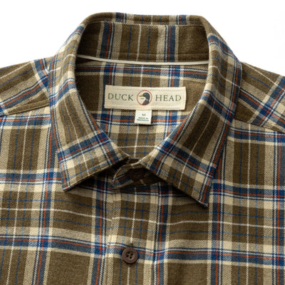 Flannel Sport Shirt - Dark Olive