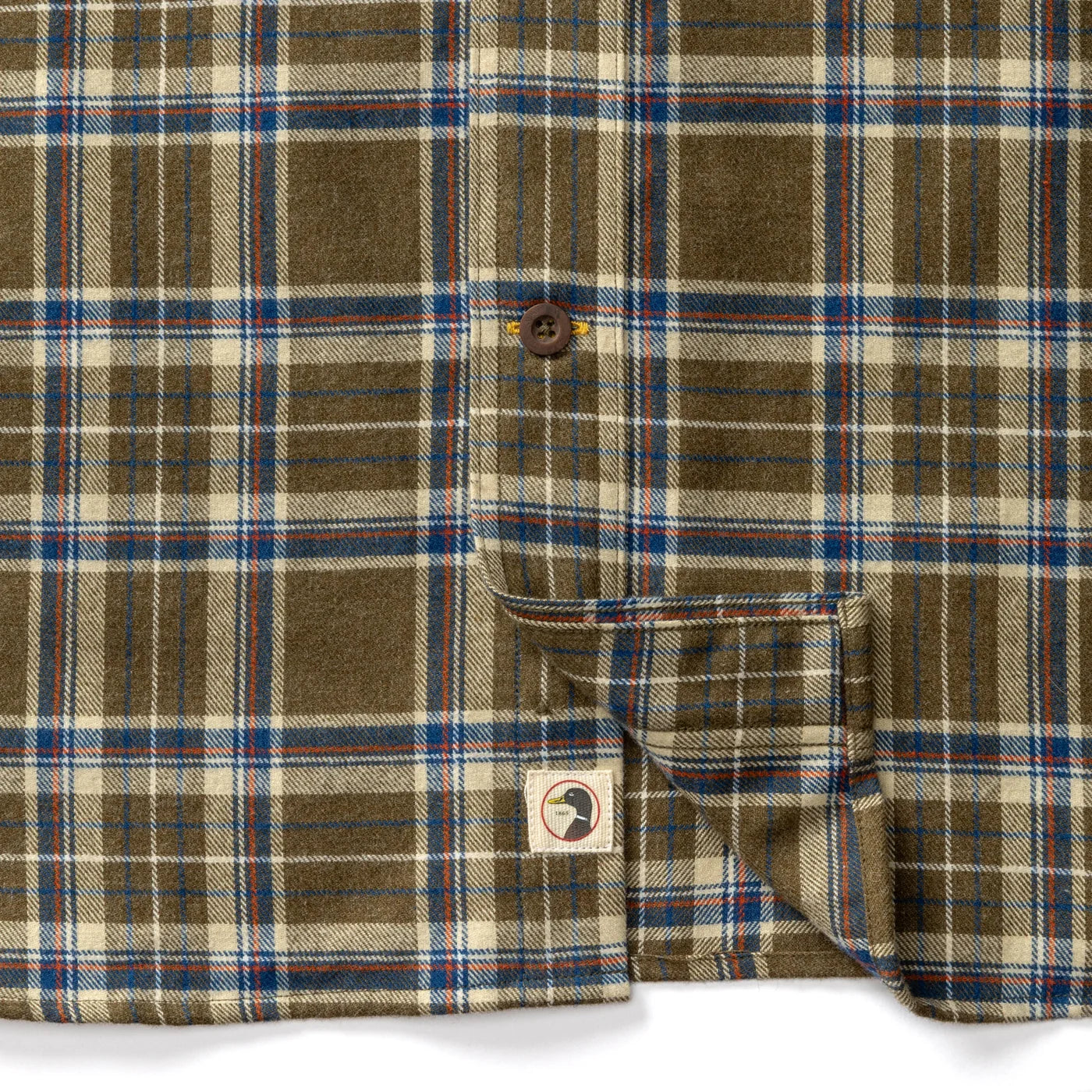 Flannel Sport Shirt - Dark Olive