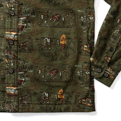 Slater Moleskin Overshirt - Dark Forest