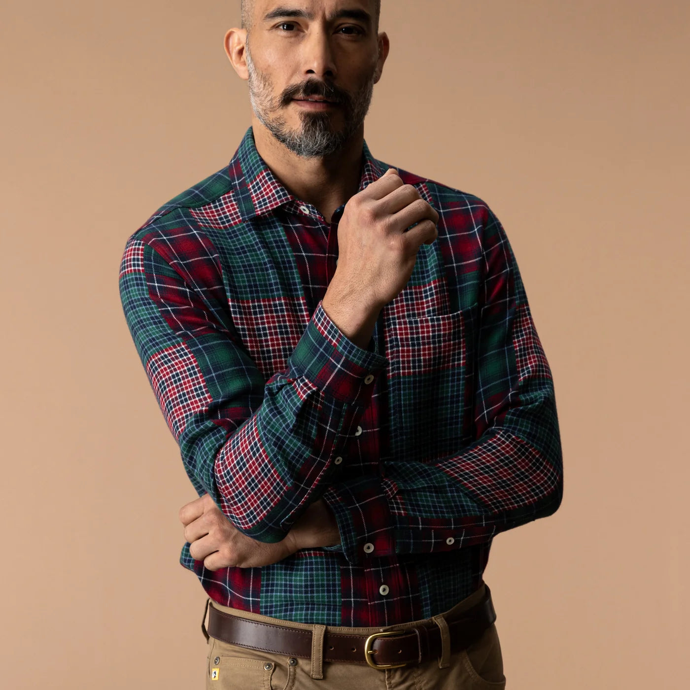 Multi Flannel Sport Shirt