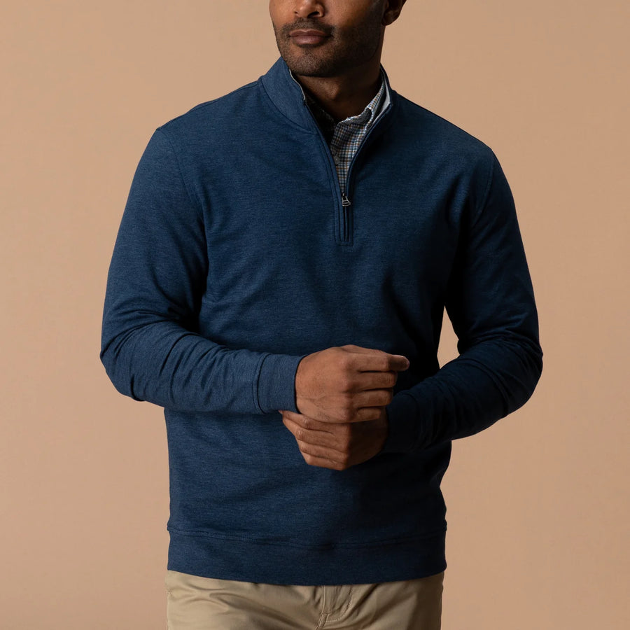 Dunmore Performance Qtr. Zip Pullover - Royal Navy