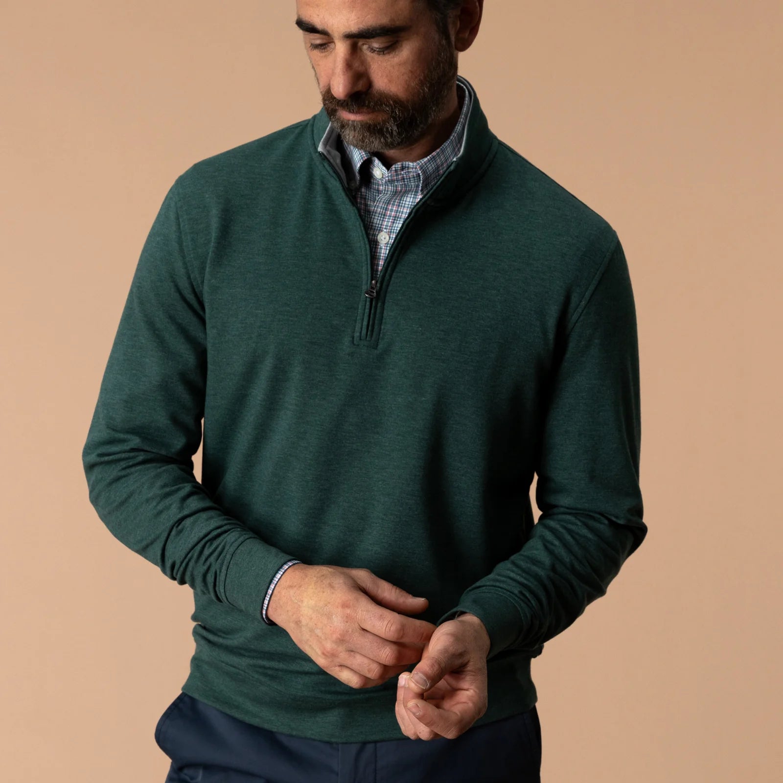 Dunmore Performance Qtr. Zip Pullover - Pine Grove