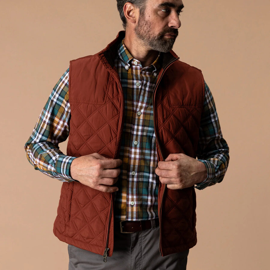 Fremont Sport Performance Quilted Vest - Brandy