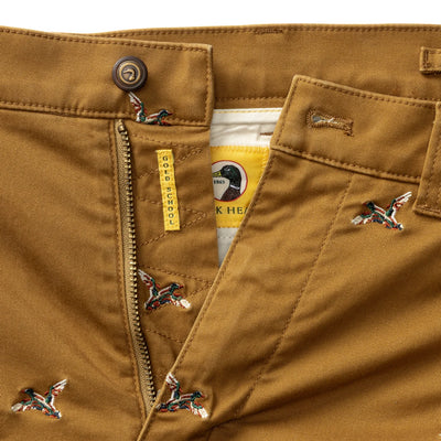 Classic Fit Gold School Critter Chino - Bronze Brown