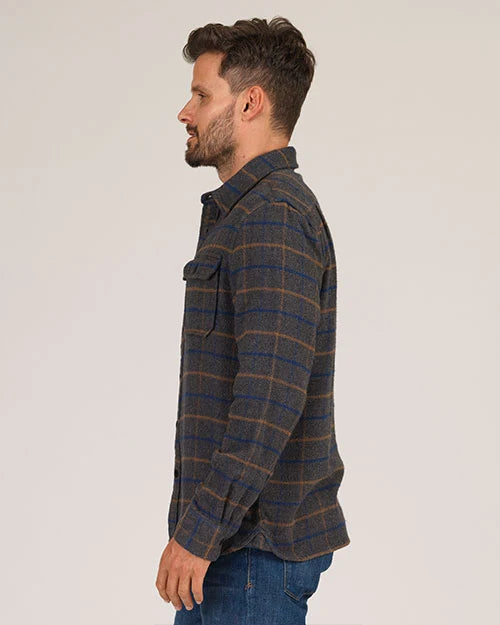 Winter Flannel Utility Shirt - Grey Hound