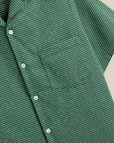 Dots Short Sleeve Shirt - Green