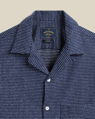 Dots Short Sleeve Shirt - Navy