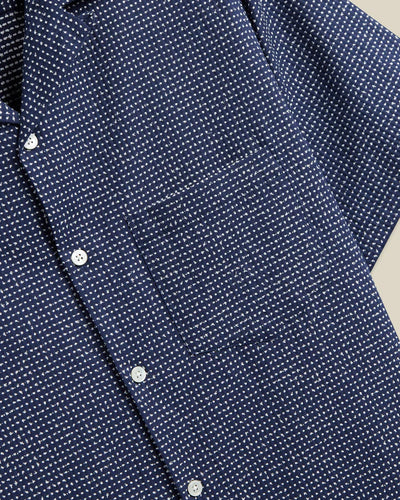 Dots Short Sleeve Shirt - Navy