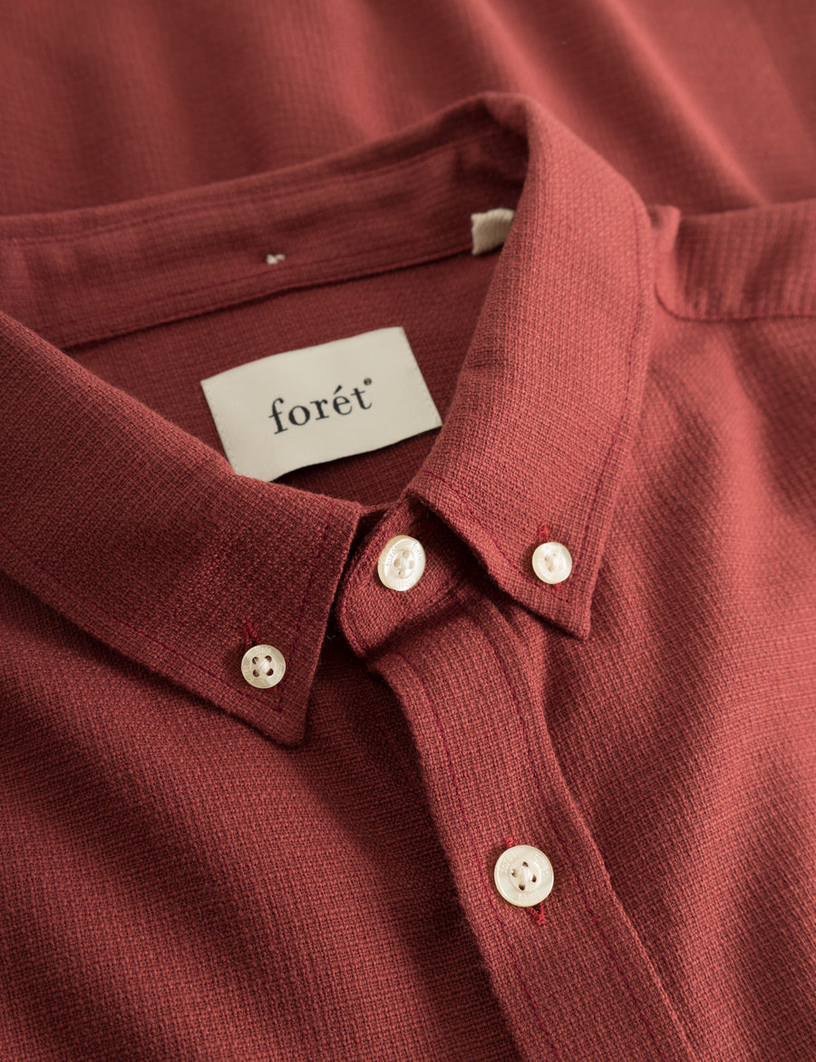 Drift Shirt - Red Ochre