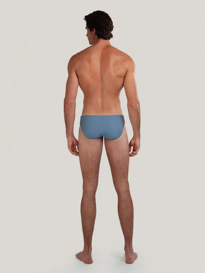 Ribbed Dune Swim Brief - Pewter