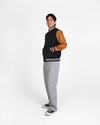 Varsity Jacket - Black & Rust