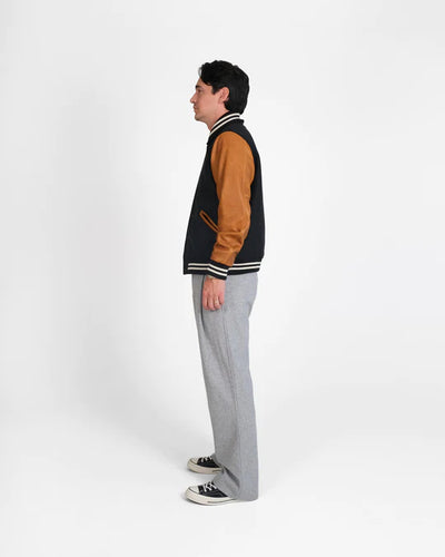 Varsity Jacket - Black & Rust