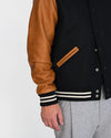 Varsity Jacket - Black & Rust