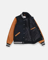 Varsity Jacket - Black & Rust