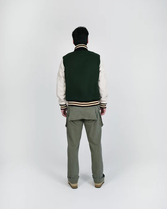 Varsity Jacket - Pine & Milk
