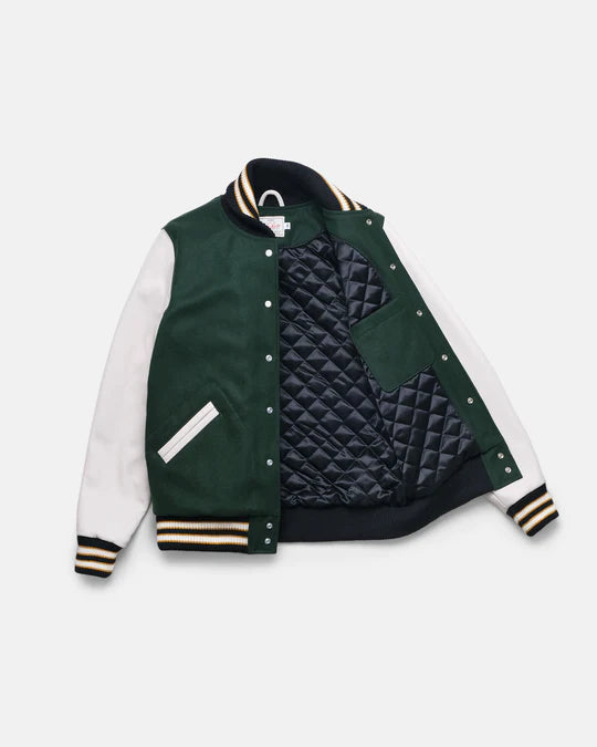 Varsity Jacket - Pine & Milk