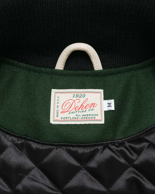 Varsity Jacket - Pine & Milk