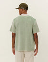 Easton Knitted Short Sleeve Shirt - Vintage Green