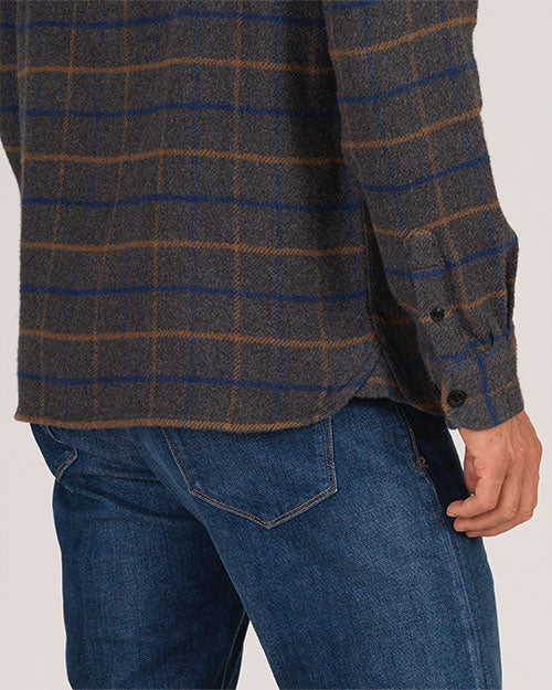 Winter Flannel Utility Shirt - Grey Hound