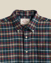 Forest Train Flannel Shirt - Forest Plaid