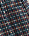 Forest Train Flannel Shirt - Forest Plaid