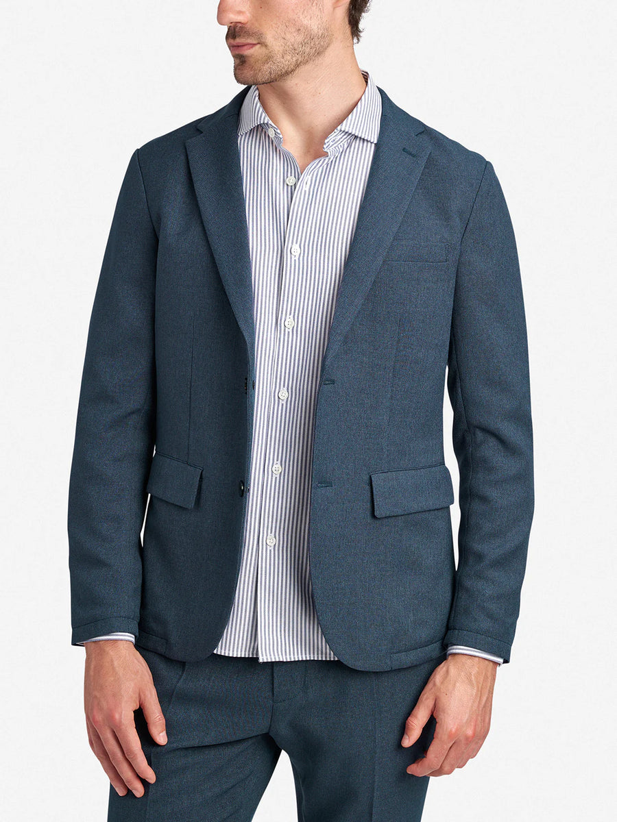 Kent Wool Touch Blazer - Marine Navy