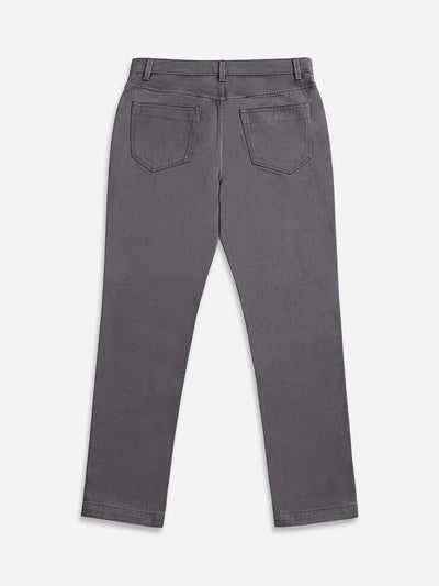 Houstons Peached Sateen 5-Pocket Chino - Forged Iron