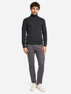 Mason High Neck Sweater - Charcoal Heather