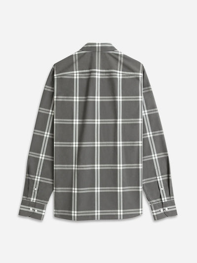 Fulton Check Shirt - Forged Iron & White