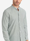 Aleks Stripe Poplin Shirt - Deep Forest