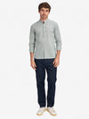Aleks Stripe Poplin Shirt - Deep Forest