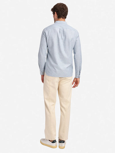Fulton Heather Oxford Shirt - Light Blue