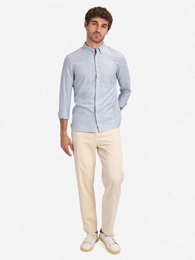 Fulton Heather Oxford Shirt - Light Blue