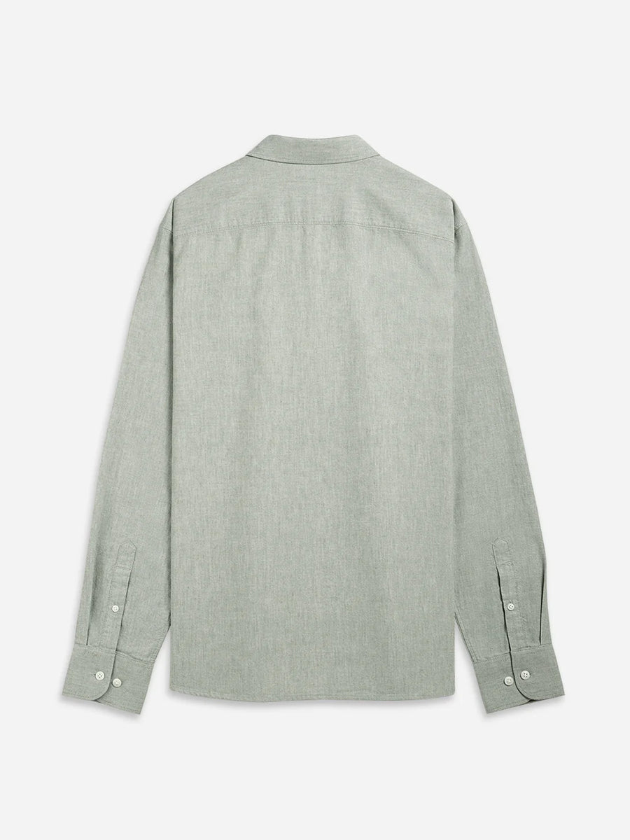 Fulton Heather Oxford Shirt - Moss Green