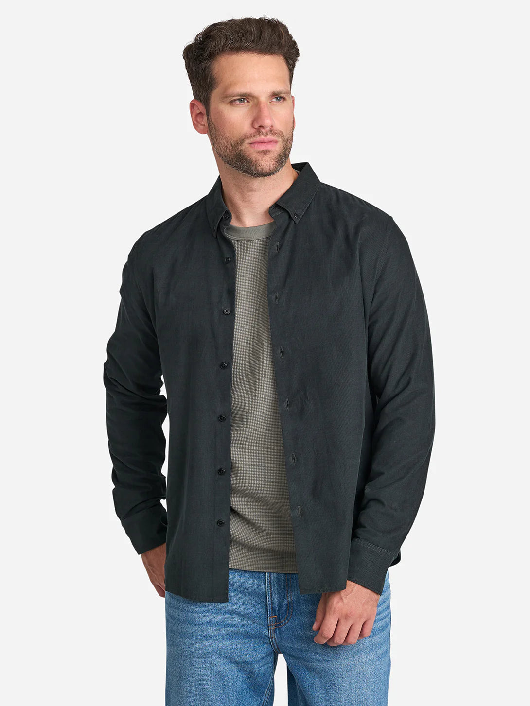 Fulton Cord Shirt - Dark Green