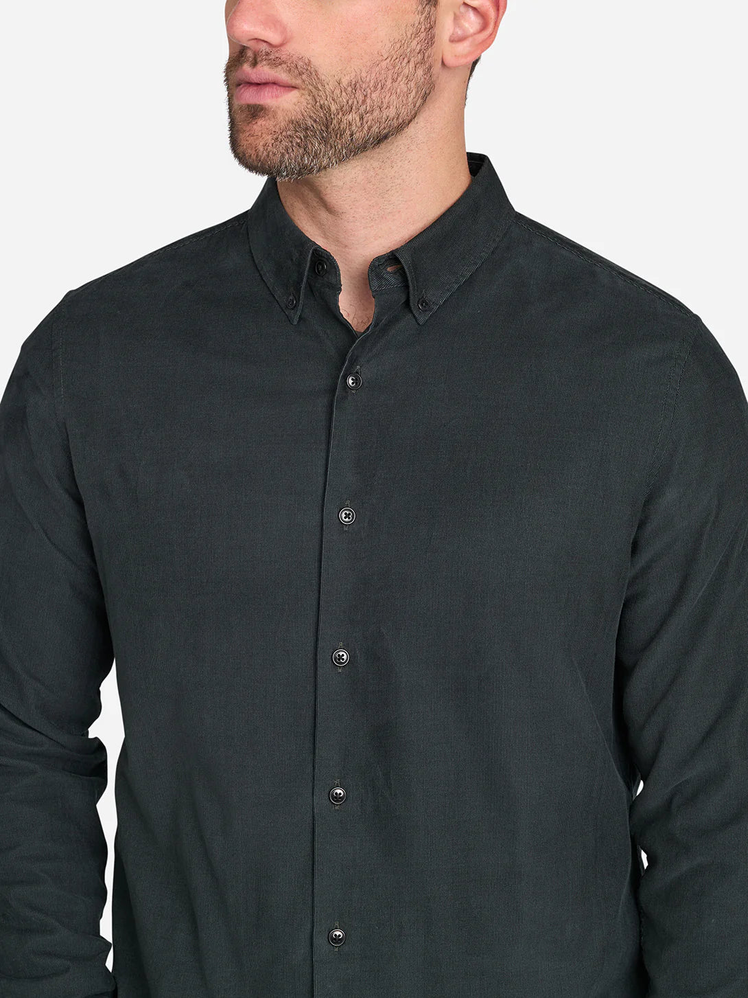 Fulton Cord Shirt - Dark Green