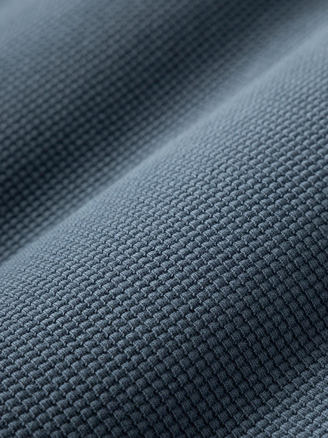 Beacon Waffle Long Sleeve Shirt - Citadel Blue