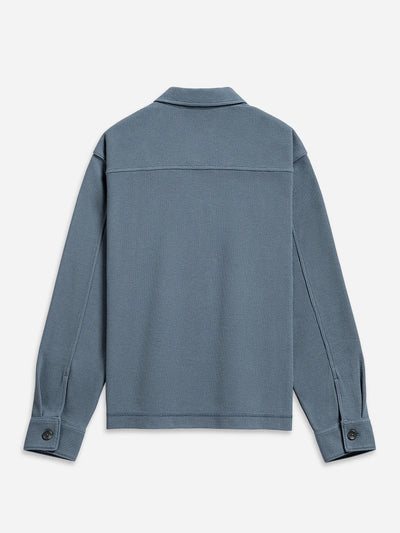 Beacon Waffle Long Sleeve Shirt - Citadel Blue