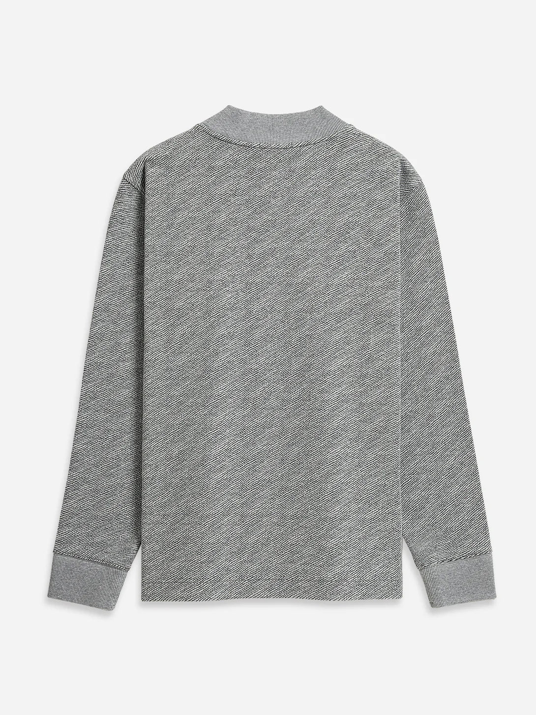 Byron Jacquard Cardigan - Grey Heather