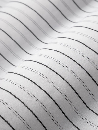 Arthur Stripe Shirt - Bright White & Black