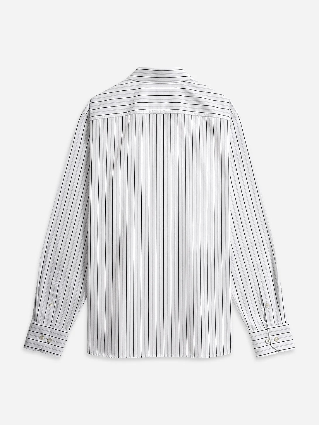 Arthur Stripe Shirt - Bright White & Black