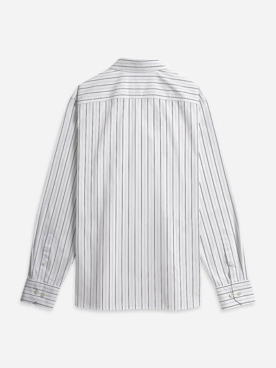 Arthur Stripe Shirt - Bright White & Black