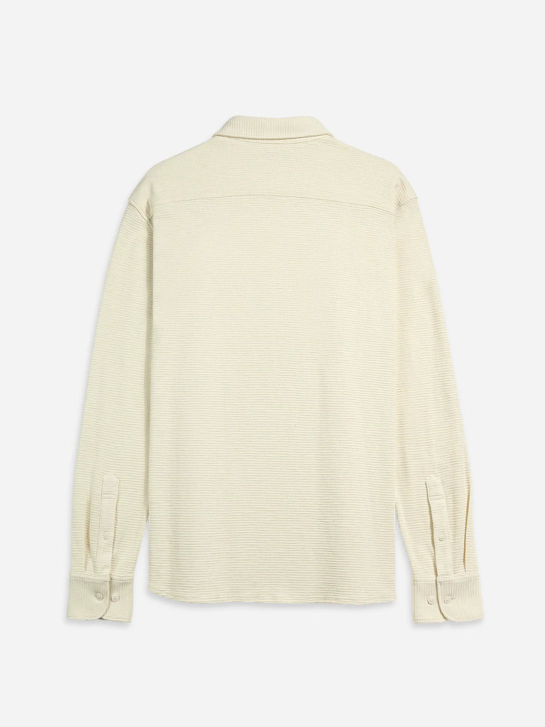 Darcy Slub Waffle Shirt - Cream