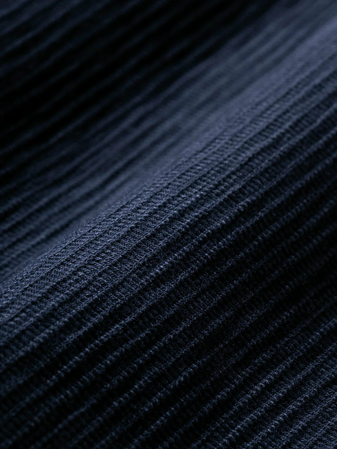 Darcy Slub Waffle Shirt - Navy