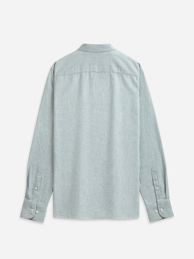 Fulton Heather Oxford Shirt - Lead